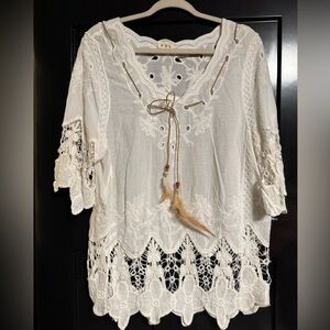 POL Boho Feather Top